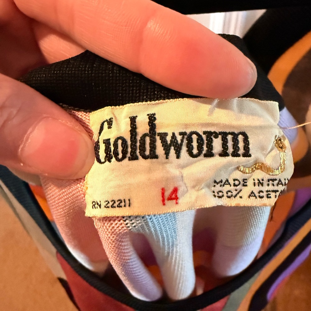 Goldworm Knit Dress 1970’s Vintage - Picture 2 of 5